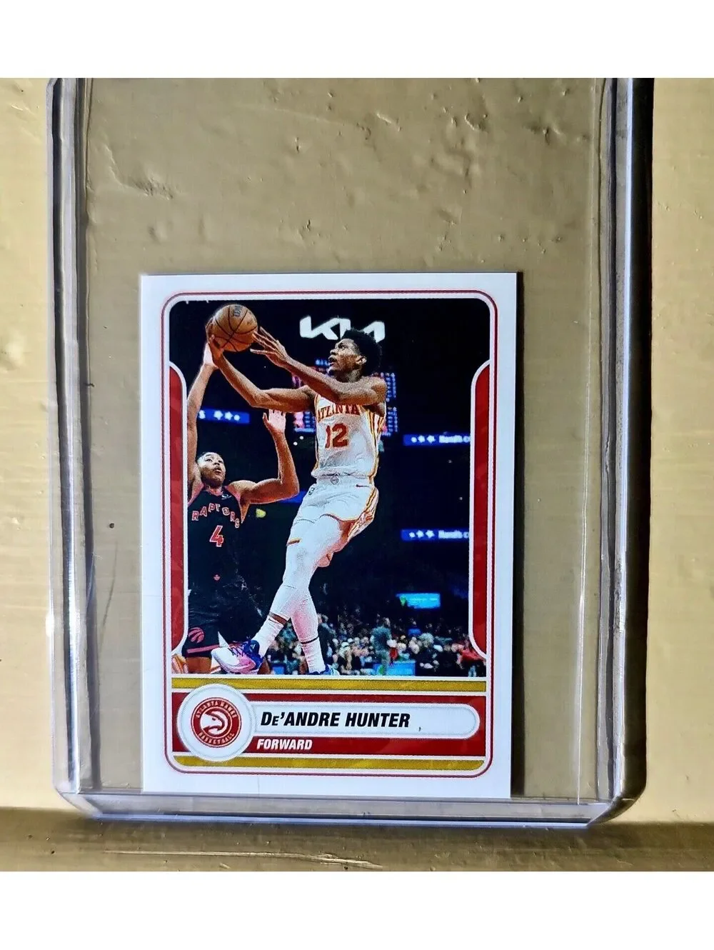 2023-24 De'Andre Hunter Panini NBA Basketball #110 Sticker Atlanta Hawks